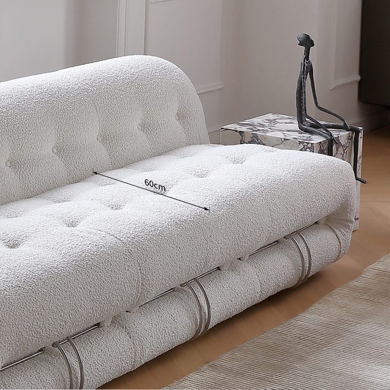 Hot sales luxury design metal buttonmatte ecology leather sofa set furniture italian design modern